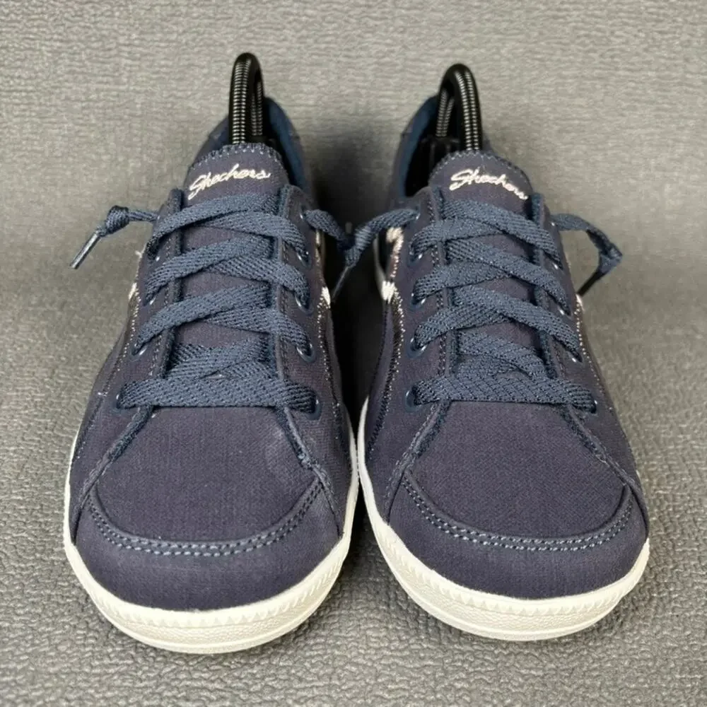 Skechers B Cute Hands Free 100041 Size 8.5 Women`s Navy Blue White Walking Shoes